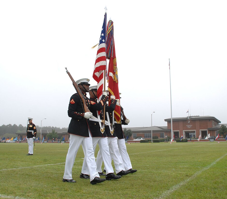 The Marines from 8th & I, consisting of the Silent Drill Platoon, "The Commandant's Own" Drum and Bugle Corps and the Marine Corps Color Guard, wowed Southwest Georgia again with their flawless performance and awe-inspiring showmanship on Schmid Field, Marine Corps Logistics Base Albany, March 20 in front of scores of spectators. 