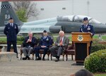 Col. Matthew Isler, 12th Flying Training Wing commander, speaks during the wreath laying ceremony March 20 at Joint Base San Antonio-Randolph. The annual event is held in conjunction with the 42nd Freedom Flyer Reunion which honors all POWs held captive during the Vietnam War. The tradition began when members of the 560th Flying Training Squadron were given the task to retrain more than 150 POWs returning to flying status.  To honor their return, their initial training included a “freedom flight.” The last group of POWs was released from captivity in North Vietnam March 1973.  (U.S. Air Force Photo by Harold China/released)