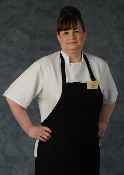 Tara J. James, 509th Force Support Squadron Ozark Inn dining facility cook, is highlighted during Women's History Month at Whiteman Air Force Base, Mo. (U.S. Air Force photo by Staff Sgt. Alexandra M. Longfellow/Released)