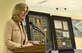 Secretary of the Air Force Deborah Lee James speaks during a ceremony held for Sen. Orrin Hatch of Utah, March 20, 2015, at the Pentagon in Washington D.C. James presented Hatch with two shadow boxes honoring the service of his brother, Cpl. Jesse Hatch, who died with his crew during a mission in World War II. Cpl. Hatch was a nose turret gunner with the 451st Bombardment Group, 725th Bomb Squadron. (U.S. Air Force photo/Scott M. Ash)