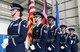 The 352nd Special Operations Wing Honor Guard detail prepares to post The Colors prior to the official redesignation of the 352nd SOW and the activation of the 752nd Special Operations Group and 352nd Special Operations Maintenance Group in Hangar 814 on RAF Mildenhall, March 23, 2015. (U.S. Air Force photo by Tech. Sgt. Stacia Zachary/Released)