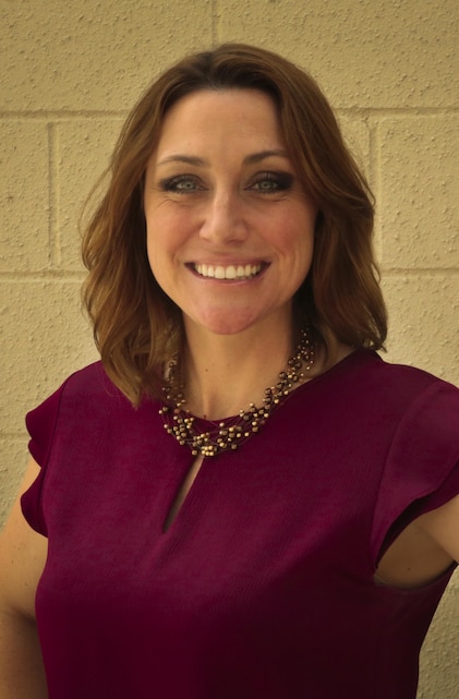 Amber Bilderain, program manager, Lifestyle Insights, Networking, Knowledge, and Skills, native of Albuquerque, N.M., has been involved with the Marine Corps for more than 18 years. Her position at L.I.N.K.S provides her with an opportunity to continue to work closely with Marines and spouses. (Official Marine Corps photo by Lance Cpl. Medina Ayala-Lo/Released)