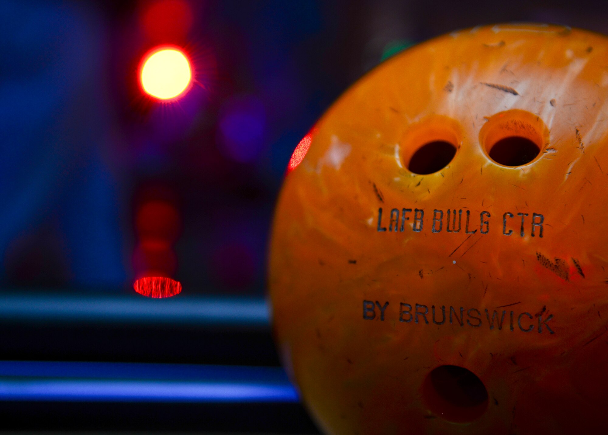 The Langley First Sergeants Council hosted a bowling tournament at Langley Air Force Base, Va., March 20, 2015. The event is held annually to help raise money to assist groups and Service members througout Langley, by assisting families if they may need it.  (U.S. Air Force photo by Senior Airman Kimberly Nagle/Released)