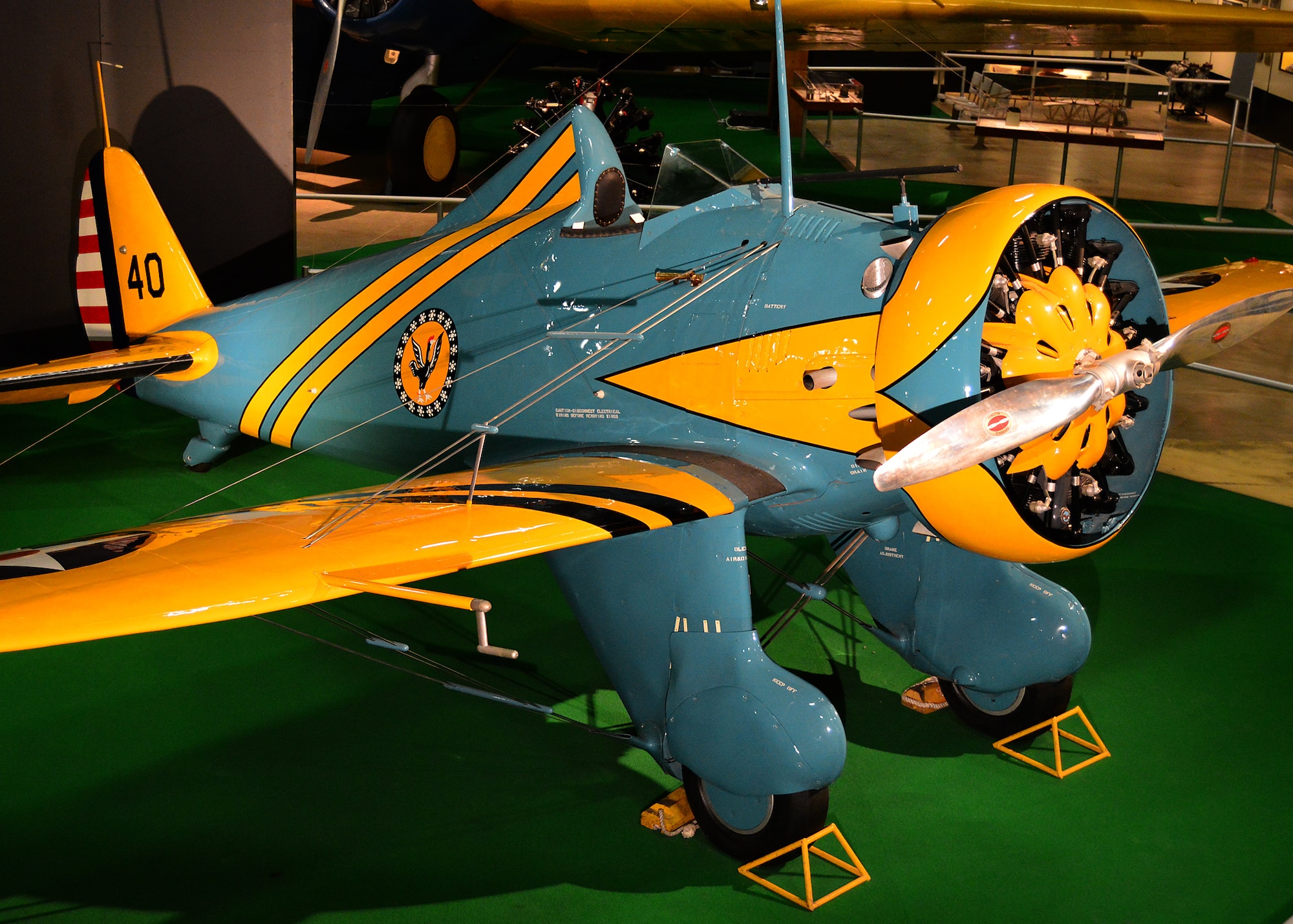 DAYTON, Ohio -- Boeing P-26A on display in the Early Years Gallery at the National Museum of the United States Air Force. (U.S. Air Force photo by Ken LaRock)