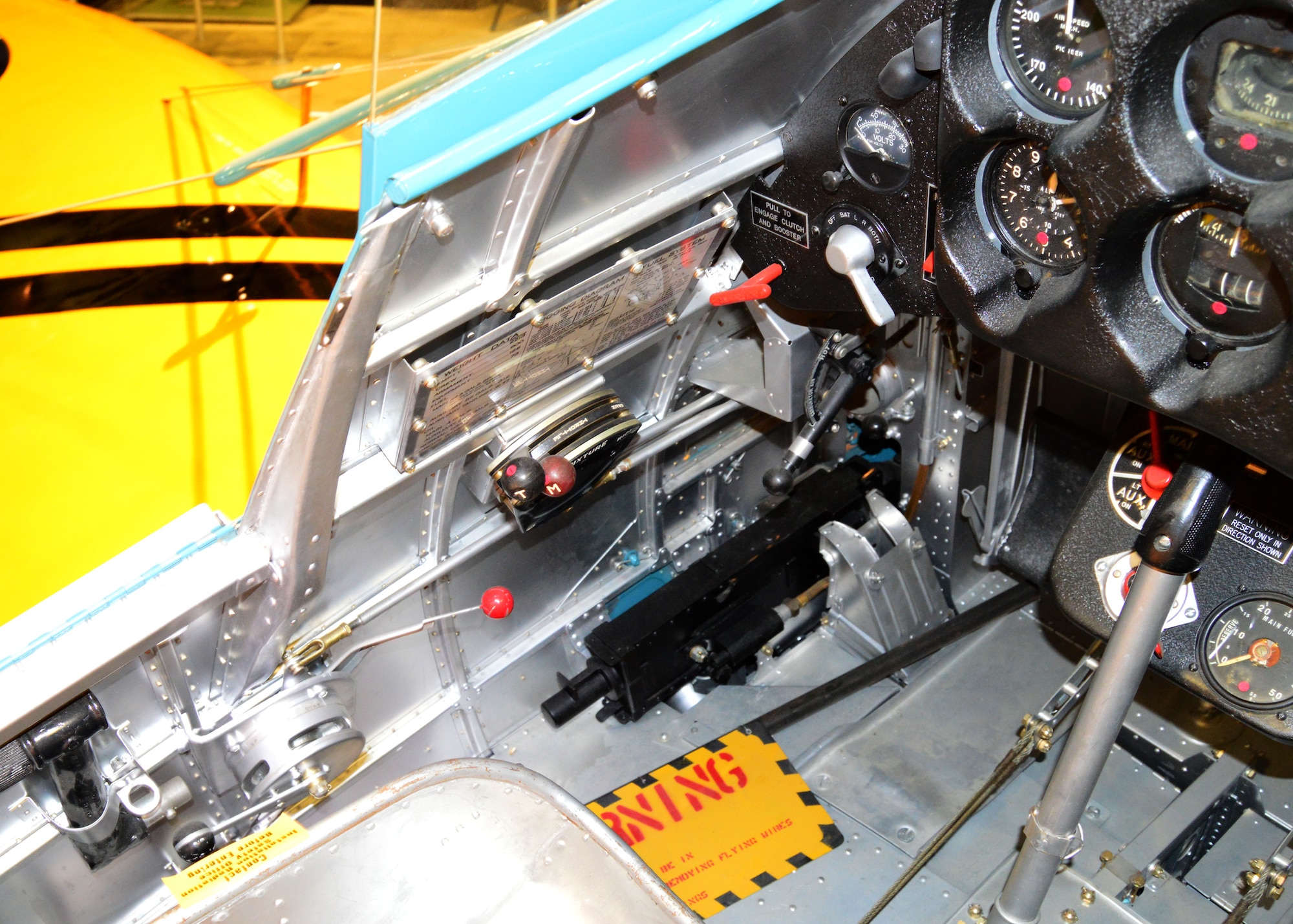 DAYTON, Ohio -- Boeing P-26A cockpit in the Early Years Gallery at the National Museum of the United States Air Force. (U.S. Air Force photo by Ken LaRock)