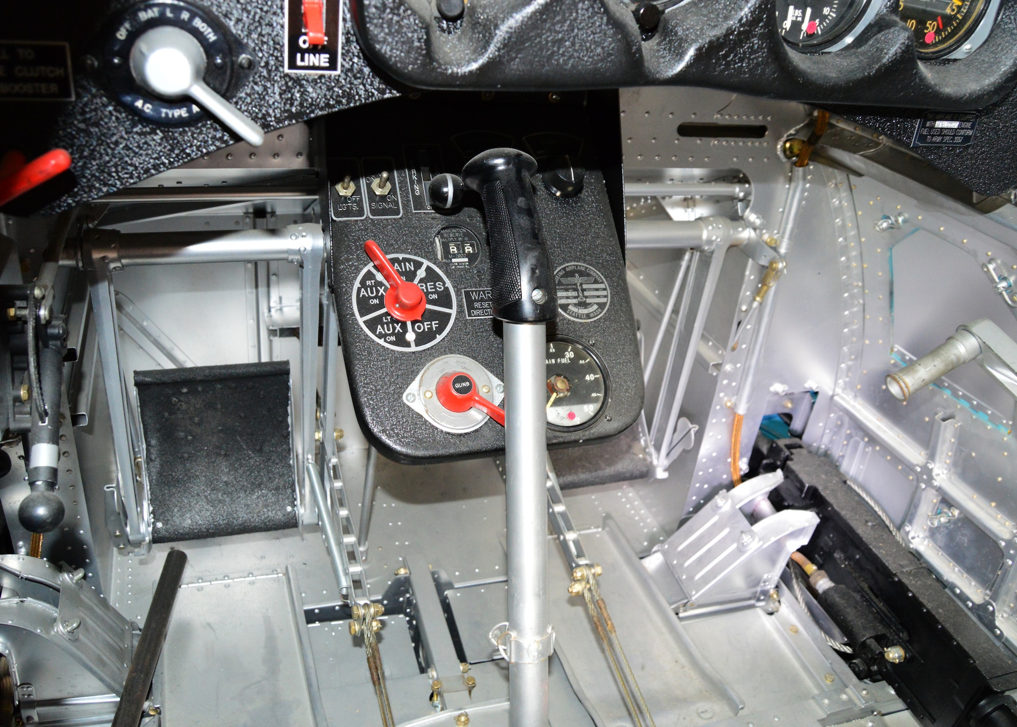 DAYTON, Ohio -- Boeing P-26A cockpit in the Early Years Gallery at the National Museum of the United States Air Force. (U.S. Air Force photo by Ken LaRock)