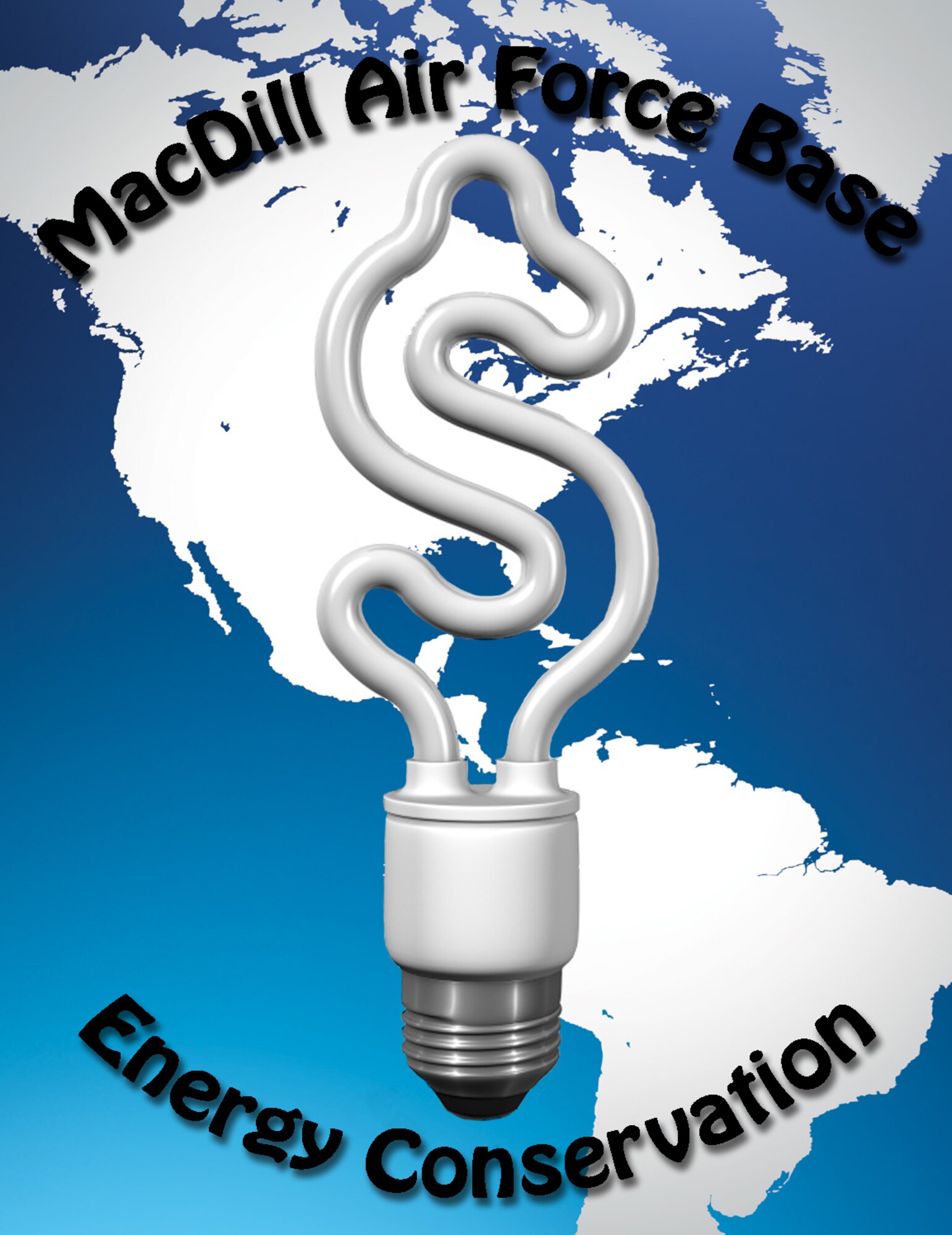Since 2010, MacDill has been making strides to conserve energy. The investment in advanced metering systems and the switch to light-emitting diode (LED) lighting will produce a long-term positive return on investment at MacDill Air Force Base, Florida. (U.S. Air Force graphic by Senior Airman Shandresha Mitchell/Released)