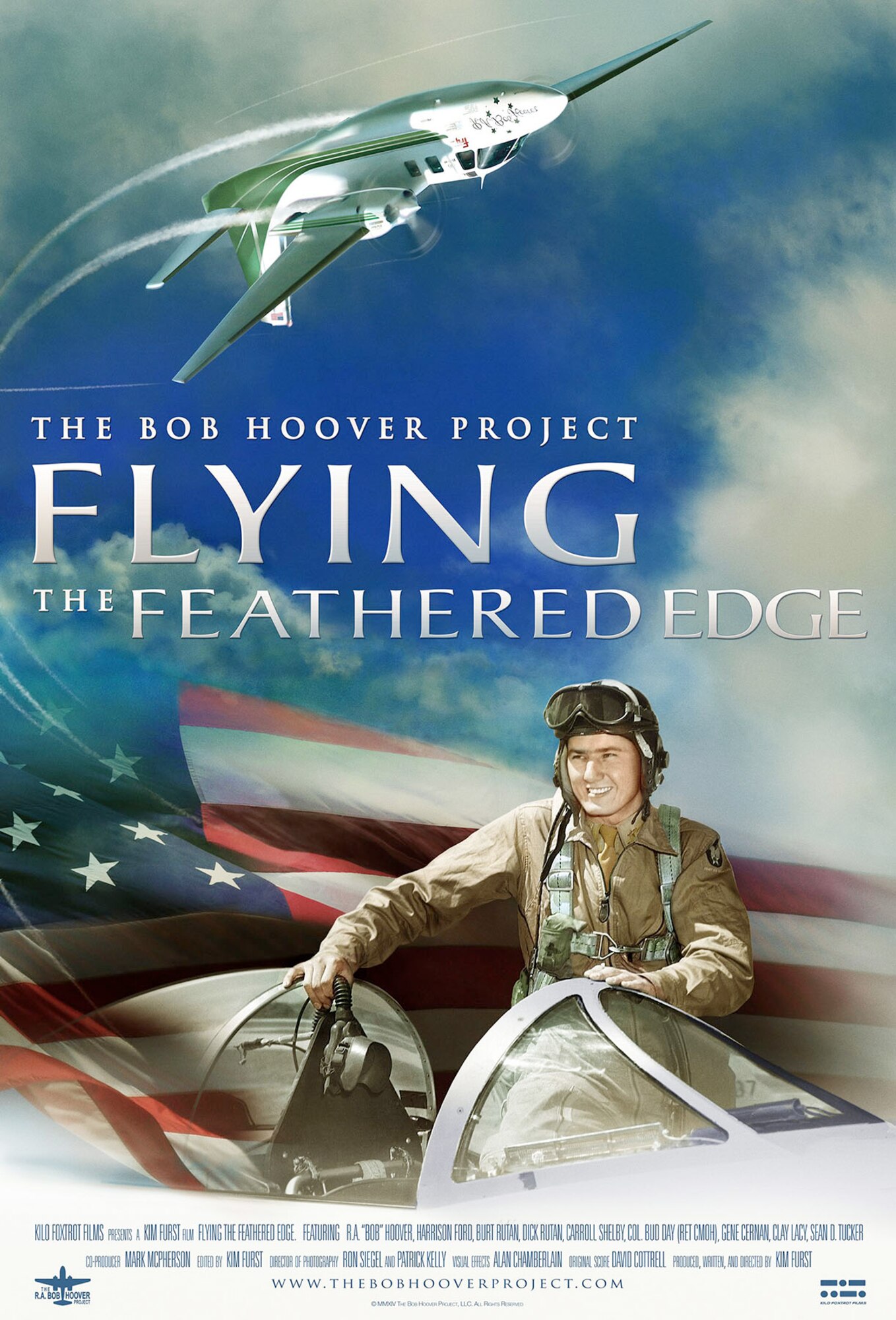 The Air Force Museum Theatre will show "Flying the Feathered Edge: The Bob Hoover Project" at 6:15 p.m. on April 9, 2015, as part of its Living History Film Series. Award-winning director Kim Furst will introduce the film, and there will be a Q & A session and book signing with Bob Hoover following the film.