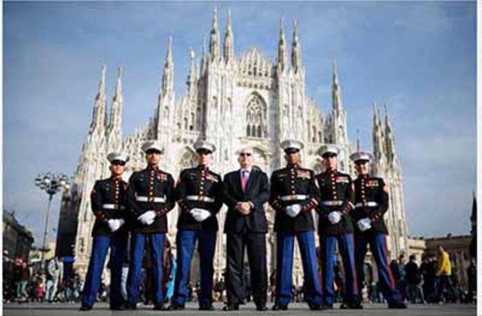 Detachment taken at the Duomo with Amb Reeker 