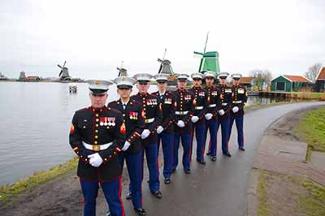 In the pictures from left to right:

-Cpl Card, Sgt Ramos, Sgt McDonald, Sgt Stinson, Sgt Schaaf, Sgt Caskey, Sgt Kholeydubose, Sgt Brannick, SSgt Giossi.
