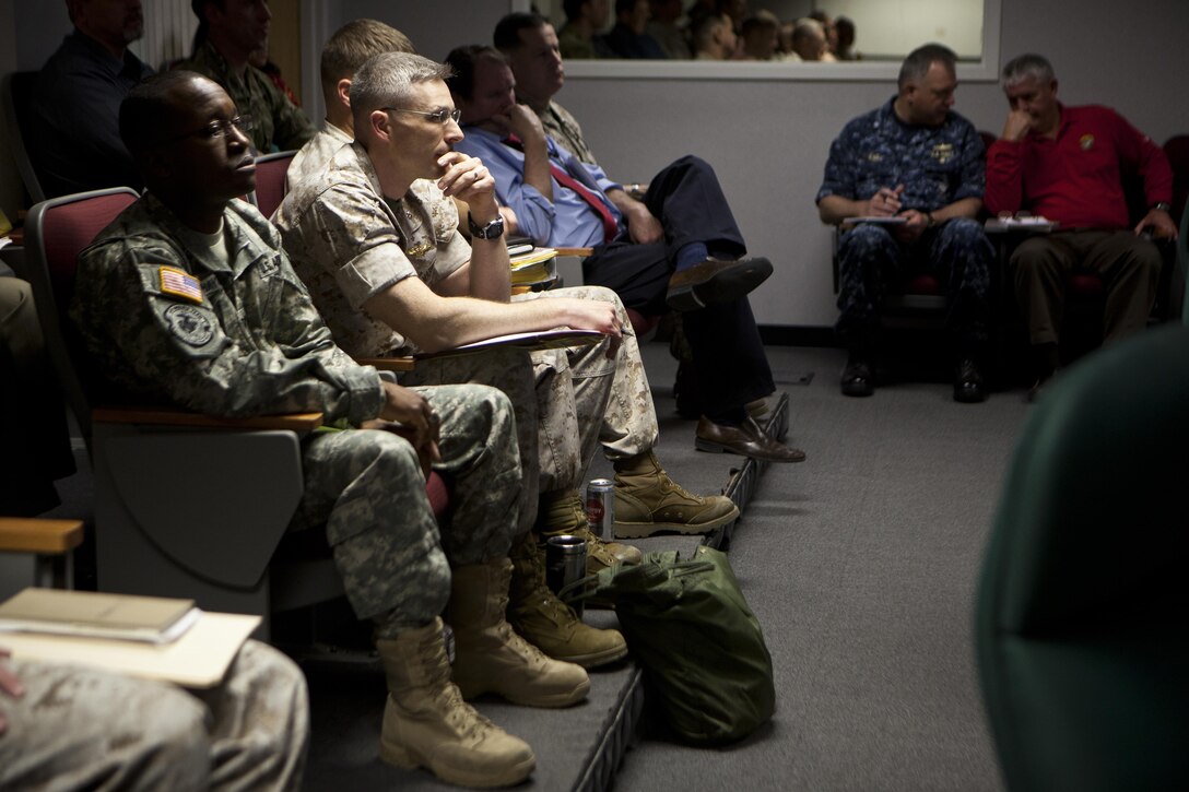 U.S. Africa Command will validate the Marine Corps' 2nd Marine Expeditionary Brigade Joint Task Force Headquarters capability during a command-post exercise for Exercise Judious Response 2015 from March 19-25, 2015. The MEB JTF HQ for the exercise includes representatives from across all the military services, the United Kingdom, U.S. Special Operations Command, Joint Enabling Capabilities Command and the Joint Training Section from the Joint Staff J7.