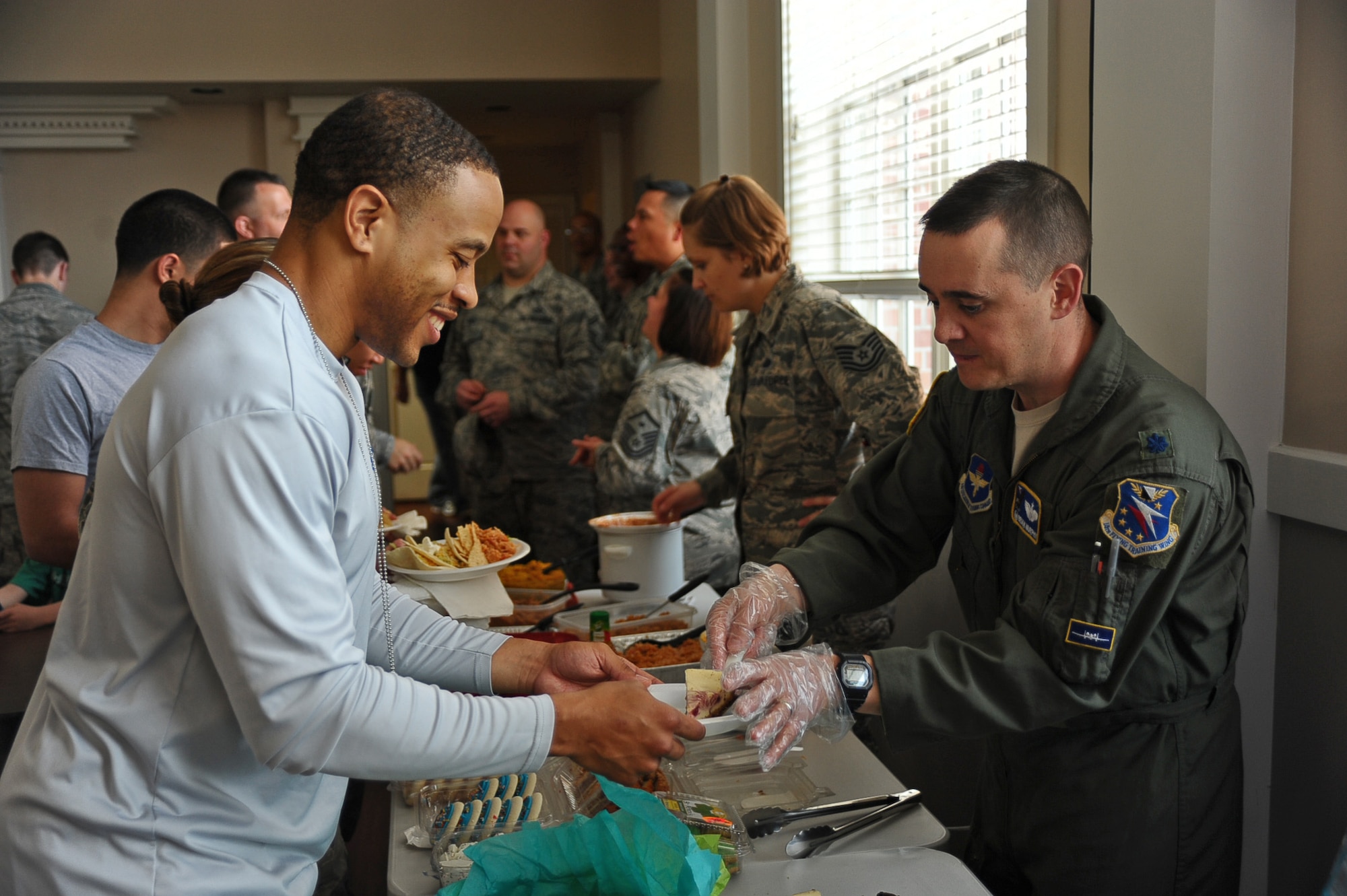 Enlisted dorm Airmen treated to homecooked dinner > Columbus Air Force