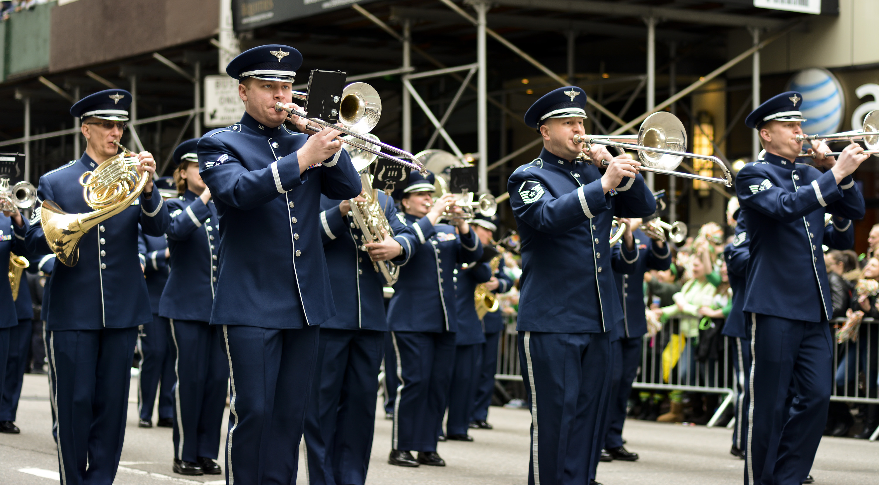 Air National Guard Band of the Northeast Marches in the 254th New York City St. Patrick