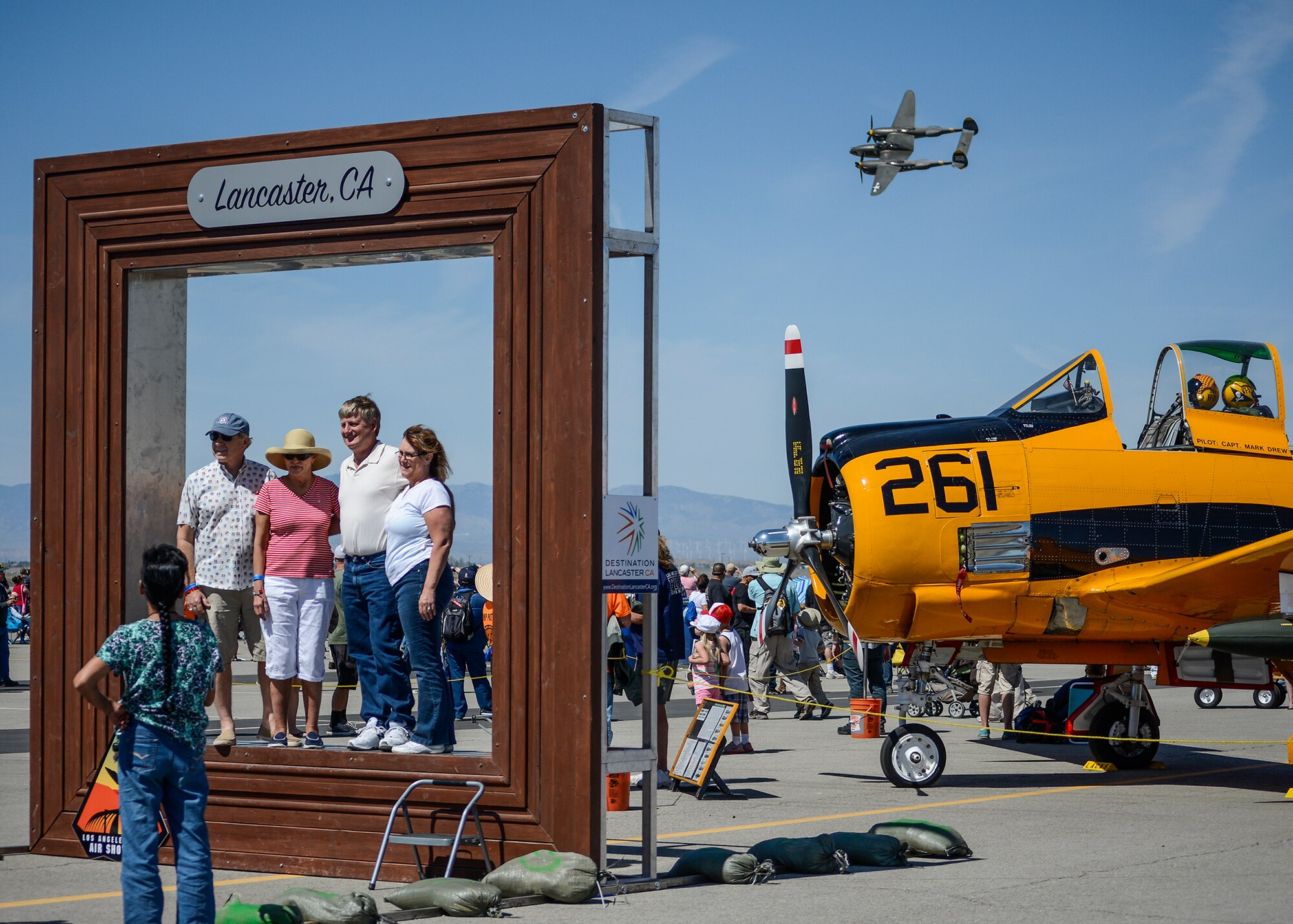 William J. Fox Field in Lancaster, Calif., was filled with aviation enthusiasts March 21-22 for the second annual Los Angeles County Air Show. (U.S. Air Force photo by Rebecca Amber)