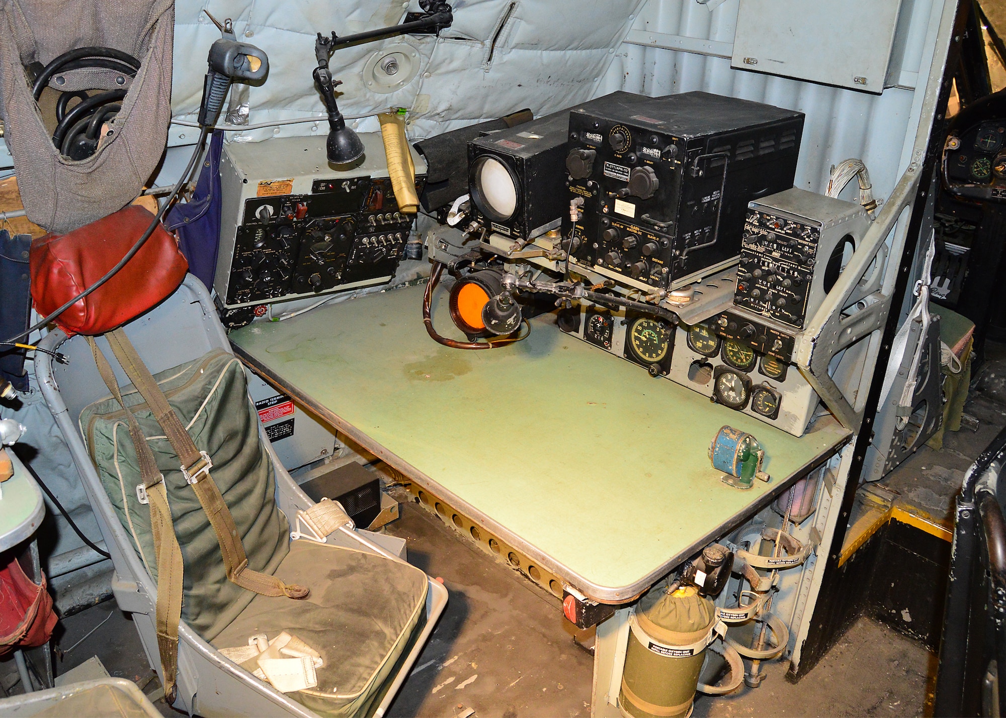 DAYTON, Ohio - Douglas C-124C Globemaster II cockpit in the Korean War Gallery  at the National Museum of the U.S. Air Force. (U.S. Air Force photo)