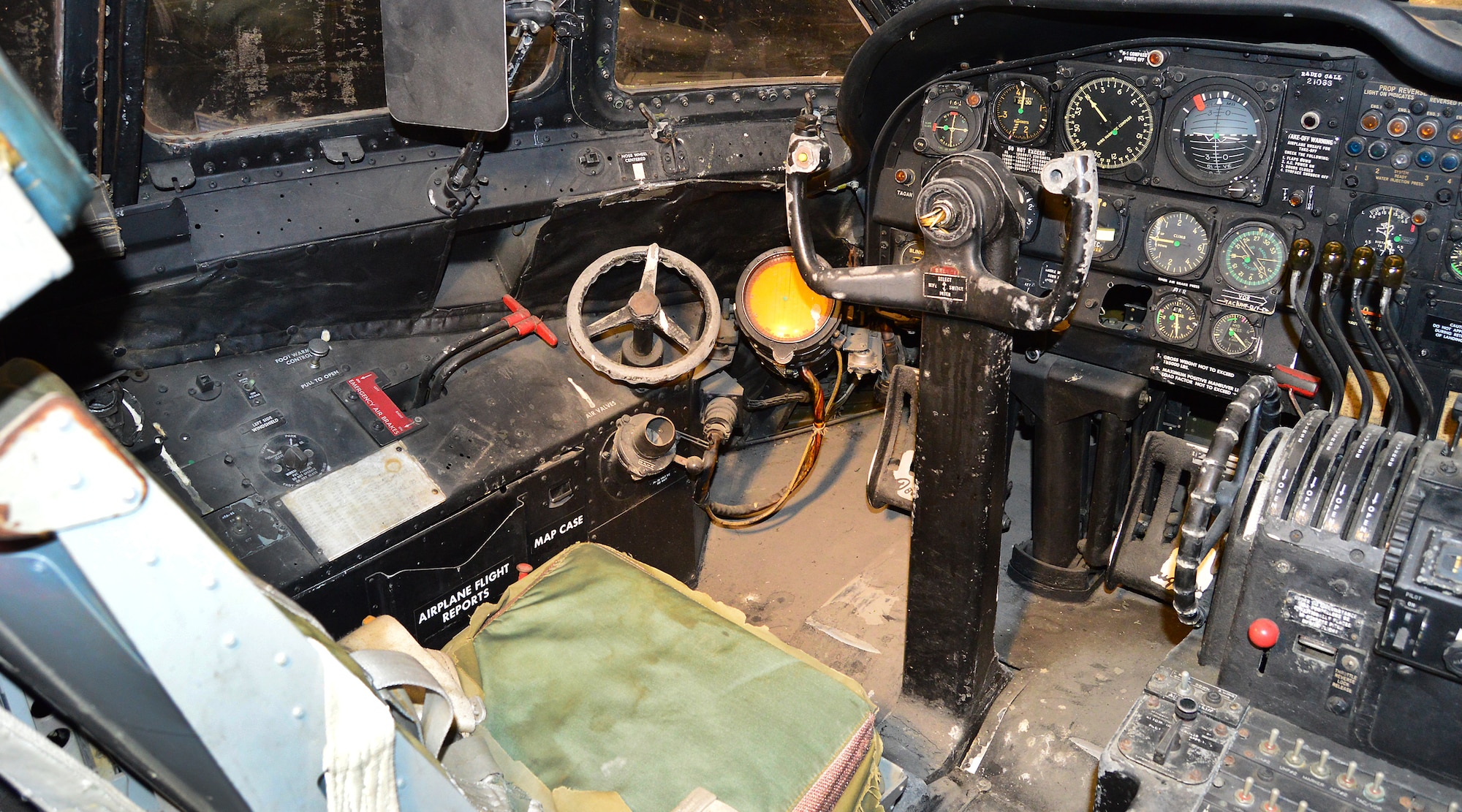 DAYTON, Ohio - Douglas C-124C Globemaster II cockpit in the Korean War Gallery  at the National Museum of the U.S. Air Force. (U.S. Air Force photo)