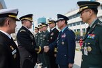 SEOUL, South Korea (Mar. 27, 2015) - U.S. Army Gen. Martin E. Dempsey, second from left, chairman of the Joint Chiefs of Staff, meets with South Korean senior military leadership after an honor ceremony at the South Korean Joint Chiefs of Staff headquarters.  