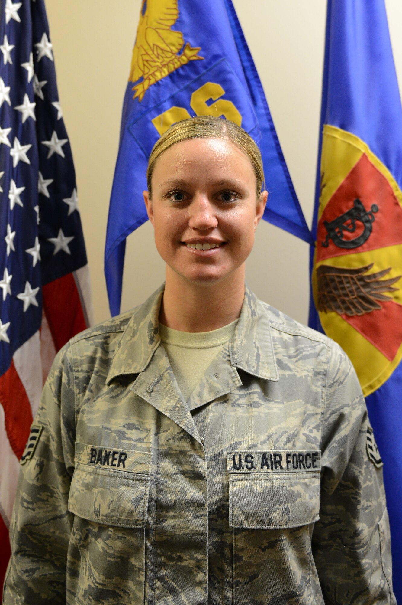 Staff Sgt. Maddie Baker, 56th Dental Squadron acting commander secretary was an Air Force Honor Guard member prior to crossing over to the dental field. As the commander’s secretary, she plays a pivotal support role in the dental squadron. (U.S. Air Force photo/Senior Airman James Hensley)