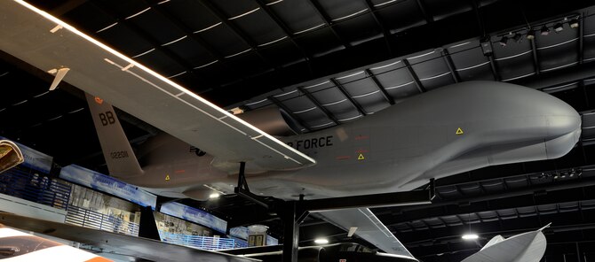 The Global Hawk pictured above made its first flight in August 2004 and retired in May 2011 after flying more than 7,600 hours spread over 422 missions. (U.S. Air Force photo by Ed Aspera)