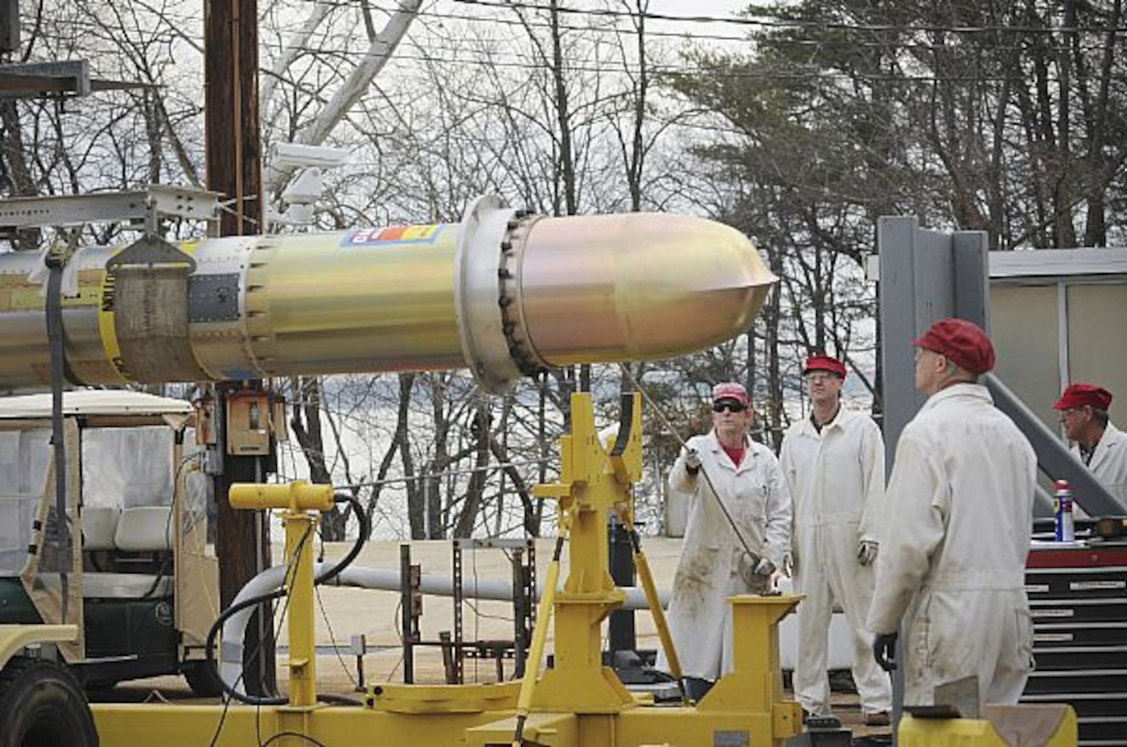 INDIAN HEAD, Maryland - The Navy's Tactical Tomahawk missile underwent a successful production acceptance test using Functional Ground Test (FGT) capability at Naval Surface Warfare Center Indian Head Explosive Ordnance Disposal Technology Division's (NSWC IHEODTD) , March 19. 