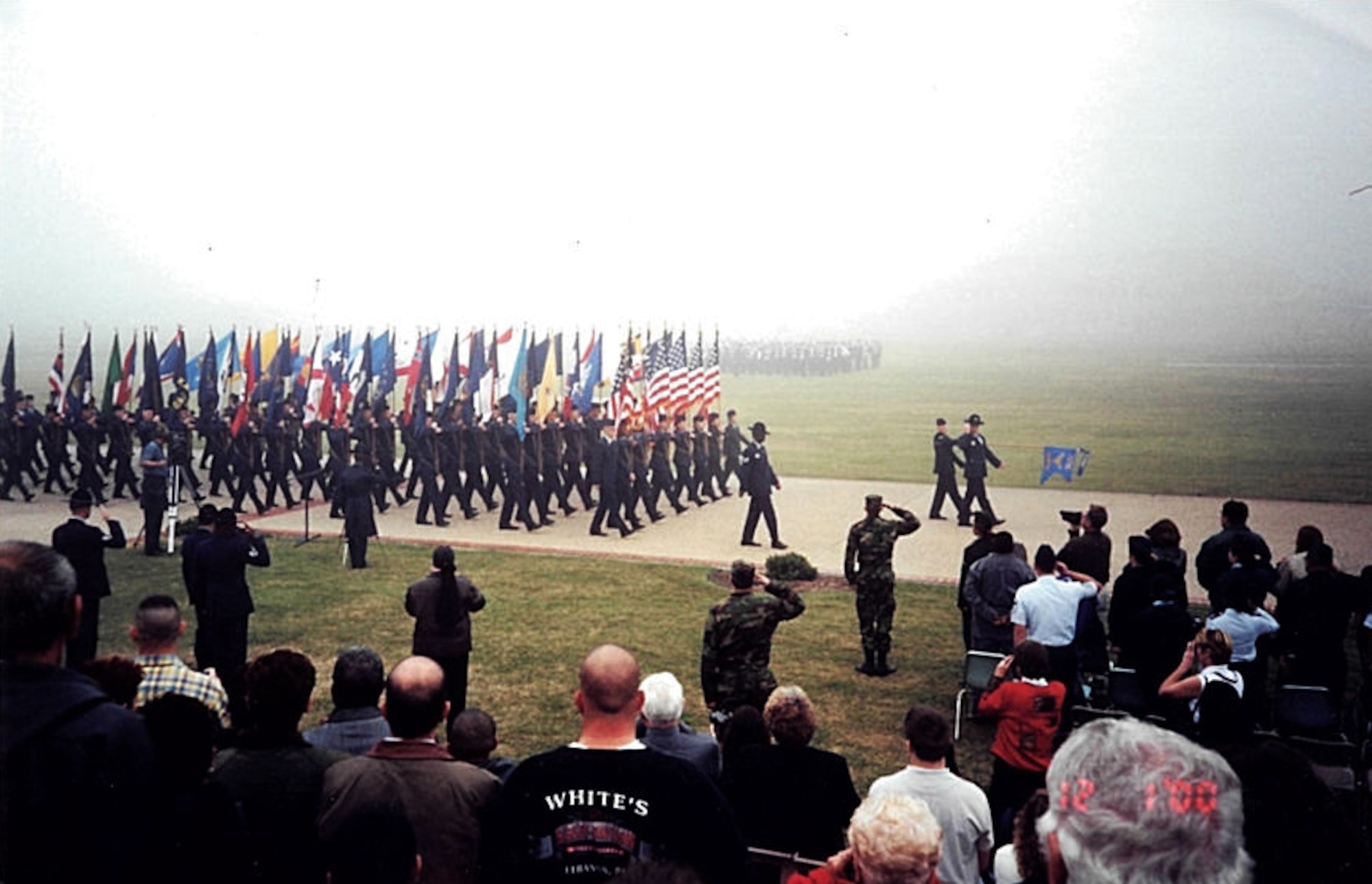 GOODFELLOW AIR FORCE BASE, Texas – Airman Amy C. Dotson, 320th Training Squadron trainee, marches during a basic military training graduation parade ceremony at Lackland Air Force Base, Texas. Now, Master Sgt. Amy C. Dotson, 316th Training Squadron instructor, is nearing the end of her career, due to her fight with multiple sclerosis. (Courtesy photo)