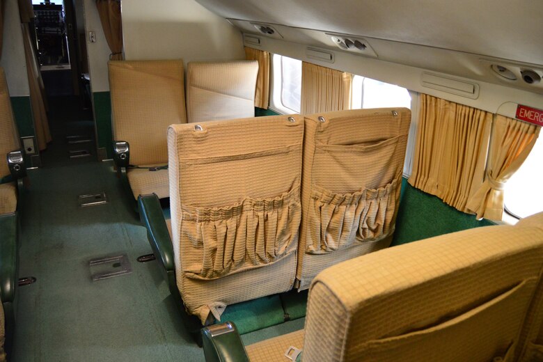 DAYTON, Ohio -- Douglas VC-118 "Independence" interior view in the Presidential Gallery at the National Museum of the United States Air Force. (U.S. Air Force photo by Ken LaRock) 