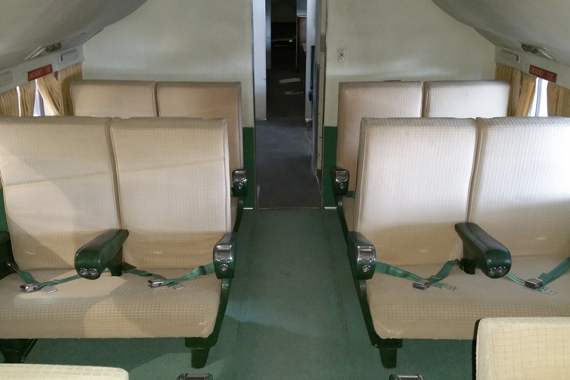 DAYTON, Ohio -- Douglas VC-118 "Independence" interior view in the Presidential Gallery at the National Museum of the United States Air Force. (U.S. Air Force photo by Ken LaRock) 