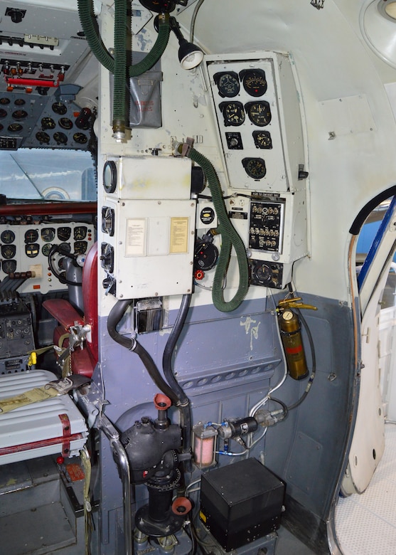 DAYTON, Ohio -- Douglas VC-118 "Independence" cockpit in the Presidential Gallery at the National Museum of the United States Air Force. (U.S. Air Force photo by Ken LaRock) 
