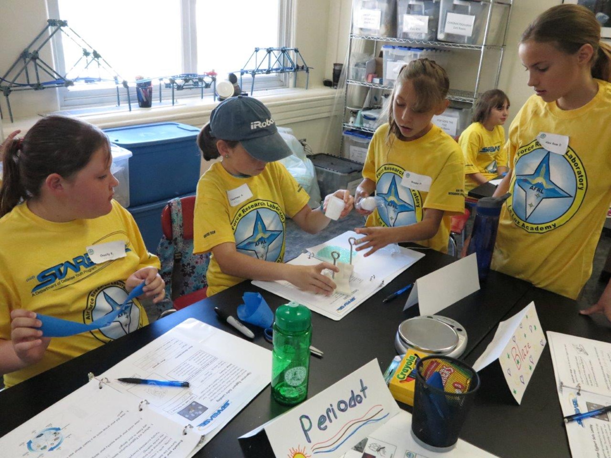Fifth and sixth grade students participate in the Air Force Research Laboratory La Luz Academy’s Science, Technology, Engineering, and Mathematics Summer Camp. AFRL is offering three camps for students in 2015. (Courtesy photo)