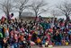 Members of Misawa Air Base and the local community pose for a group photo during the 17th Annual Baby Salmon Release at the Oirase Salmon Park, Japan, March 28, 2015. Participants included members from Misawa Girl Scout Troop 33, local Japanese schools, the 35th Civil Engineer Squadron and the Oirase Town office. (U.S. Air Force photo by Airman 1st Class Jordyn Rucker/Released)