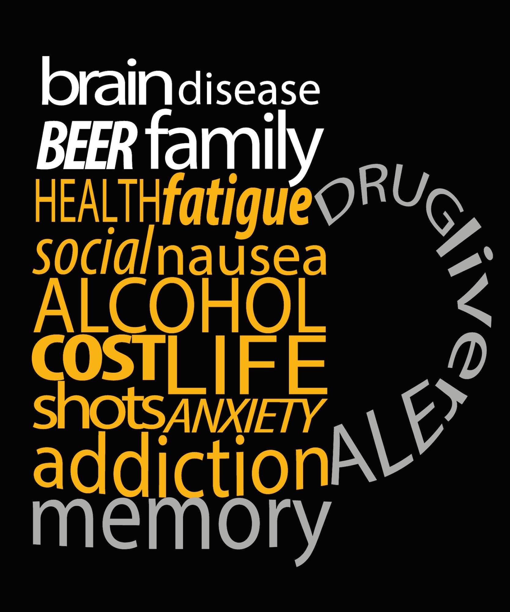 The National Council on Alcoholism and Drug Dependence proclaimed the 2015 Alcohol Awareness Month theme, “For the Health of it: Early Education on Alcoholism and Addiction.” Continuing with that message, the Joint Base Langley-Eustis, Va., Alcohol and Drug Abuse Prevention and Army Substance Abuse programs offer assistance to active-duty U.S. Service members and their families for alcoholism education and prevention. (U.S. Air Force graphic by Senior Airman Aubrey White/Released)