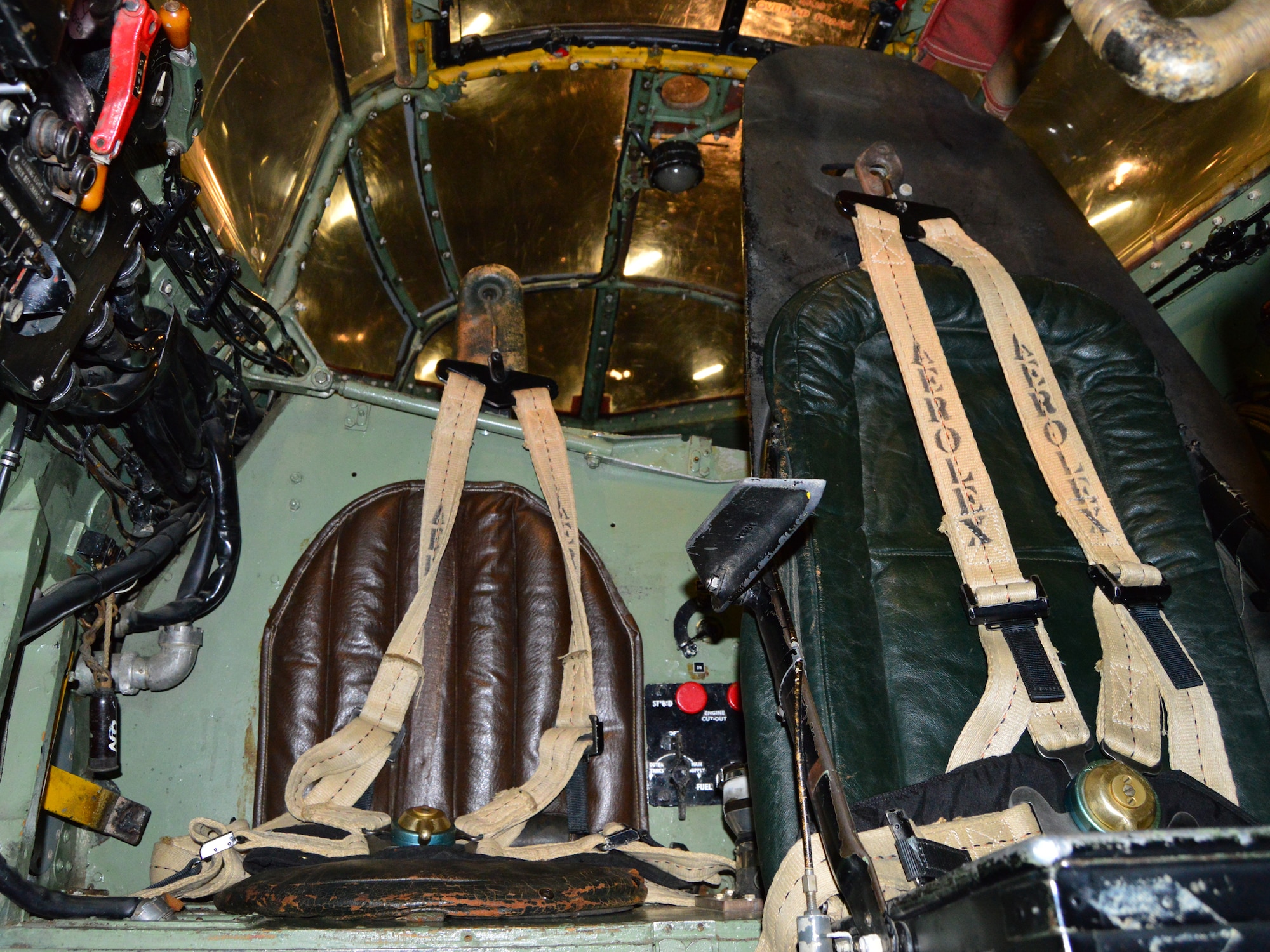 DAYTON, Ohio - De Havilland DH 98 cockpit in the WWII Gallery at the National Museum of the U.S. Air Force. (U.S. Air Force photo by Ken LaRock)