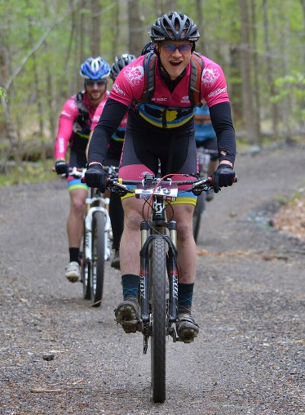 The 9-hour Cranky Monkey mountain bike race returned to Quantico for the sixth year, this time under new management by SCORE. Headed by retired Marine Kevin Adams, SCORE gives back all of the money made off entry fees after covering operating costs to the local trail system and bike club, which in this case is Marine Corps Base Quantico and Quantico Mountain Bike Club. Racers had the opportunity to compete in the 9-hour race alone or in a duo or trio, or they were able to compete in a shorter cross-country event.
