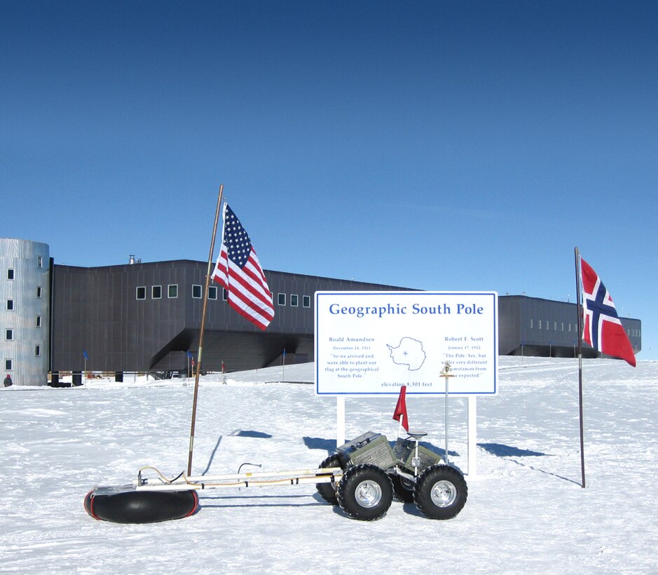 The Yeti rover at the South Pole.
