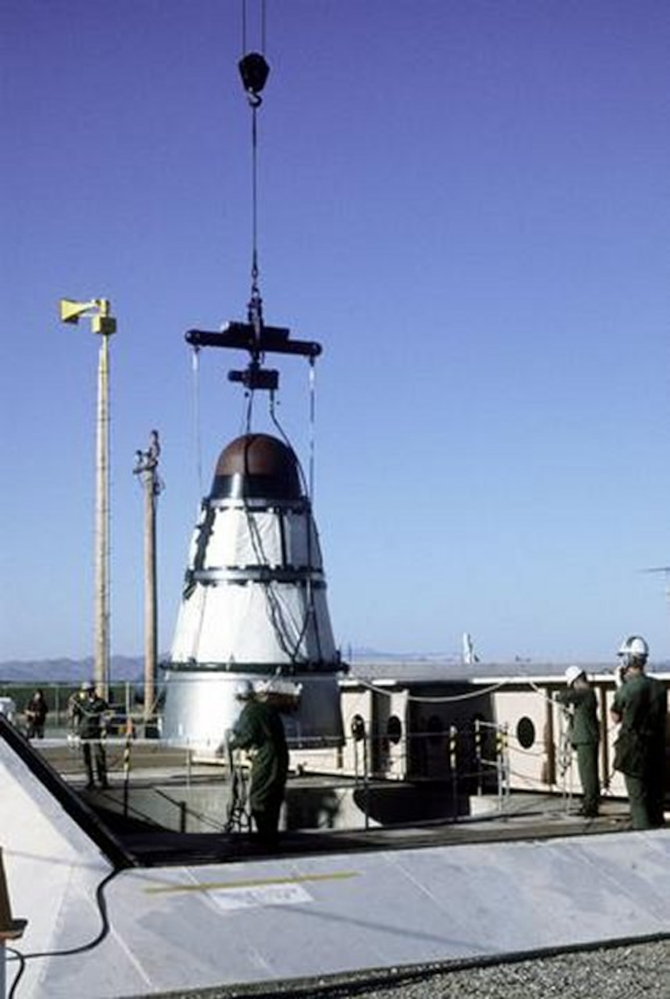 After 24-years of uninterrupted strategic alert, the 308th Strategic Missile Wing at Little Rock Air Force Base ended its around-the-clock-dedicated service.  May 5, 1987, crews ended the 24-hour-vigilant watch and prepared to deactivate the U.S. Air Force’s last Titan II missile silo. Approximately 50 days after ending its alert status, personnel began the deactivation process of Site 373-8, located one mile northwest of Judsonia. Crews started the site decommissioning with the removal of the intercontinental ballistic missile followed by purging the missile complex of underground plumbing, shutting down environmental systems, and dismantling the site.  After a quarter century, the Titan II ended its wartime mission of defending America.