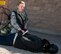 A security response force member with the 49th Security Forces Squadron detains an active shooter during a base exercise April 30, 2015 at Holloman Air Force Base, N.M. Multiple times per year, Holloman hosts active shooter exercises to test procedures and maintain readiness in case of a real-world emergency. (U.S. Air Force photo by Airman 1st Class Emily A. Kenney/Released)