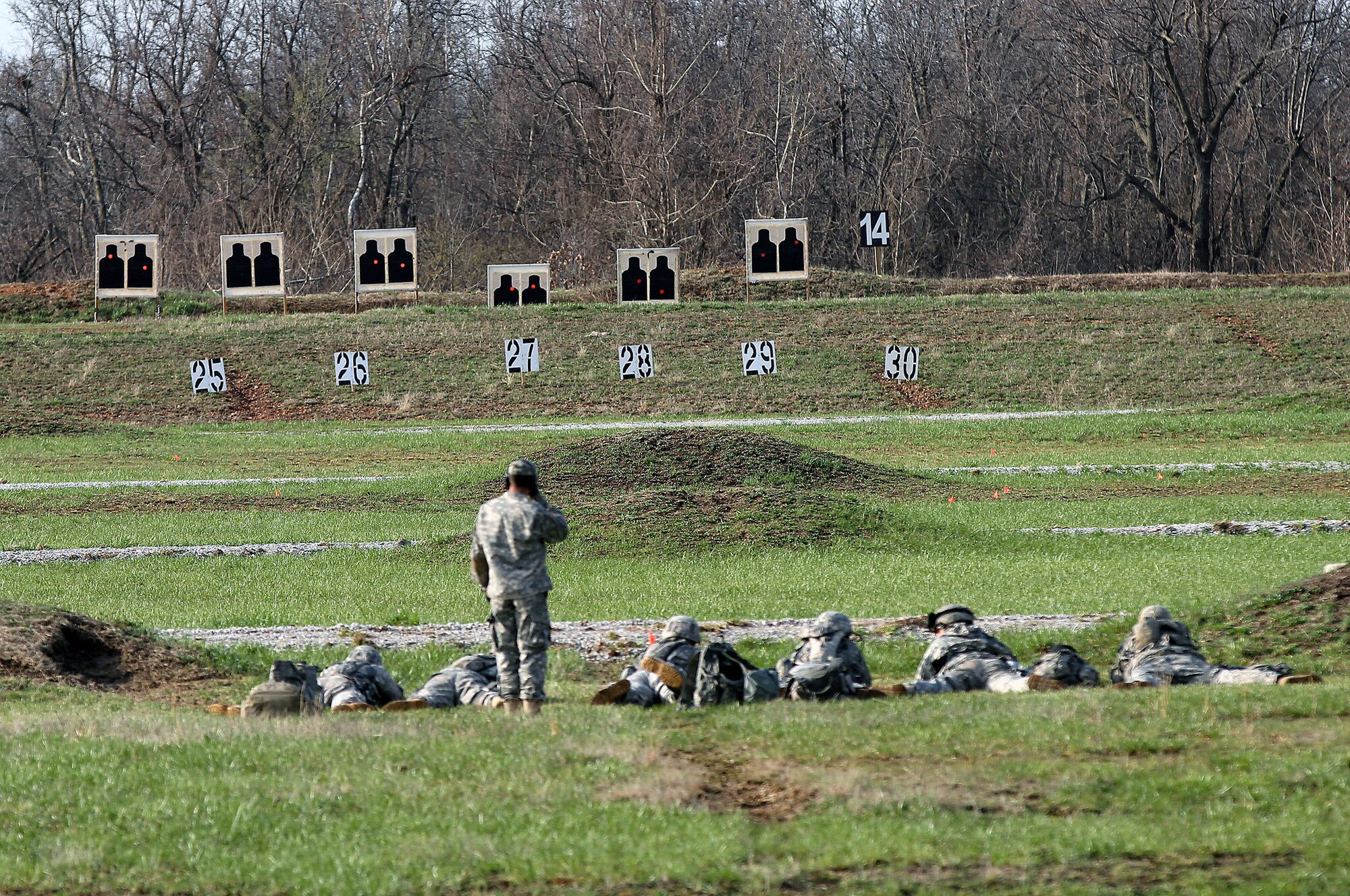 Soldiers and Airmen from the Missouri National Guard compete in the Adjutant General’s Marksmanship Match in Camp Crowder, Mo., March 26 – 29. (Courtesy photo)