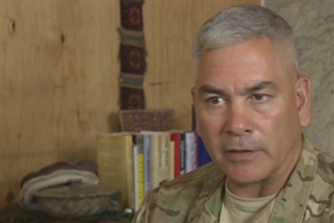 U.S. Army Gen. John F. Campbell, the top U.S. commander in Afghanistan, describes the progress Afghan leaders and security forces are making there.