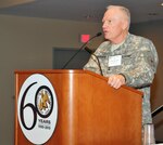 Army Maj. Gen. Raymond Carpenter, the acting director of the Army National Guard, speaks to some 2010 Association of the U.S. Army annual meeting and exposition attendees about the Guard's homeland response capabilities in Washington D.C., Oct. 27, 2010.