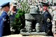 U.S. Air Force Lt. Col. Derek Ferland, 312th Training Squadron Commander, salutes after the placing of the wreath at the Department of Defense Fallen Firefighters’ Memorial on Goodfellow Air Force Base, Texas, May 1, 2015. This year’s addition to the memorial was Battalion Chief John McDonald, DOD firefighter, who died in the line of duty. (U.S. Air Force photo by Tech. Sgt. Austin Knox/Released)