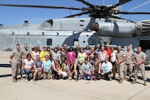 Teachers and influencers with the 2015 Educator's Workshop visited Marine Corps Air Station Miramar to look at Marine aircrafts and speak with those who work on the flight line. The workshop is designed to show educator's the process of turning a young adult into a basically trained United States Marine.