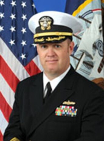 Capt. Joe Tuite, Supervisor of Shipbuilding, Conversion & Repair, Gulf Coast, was born and raised in Kearny, New Jersey. He is a graduate of the U.S. Naval Academy in 1992 with a Bachelor of Science degree in Marine Engineering and was commissioned as a surface warfare officer.