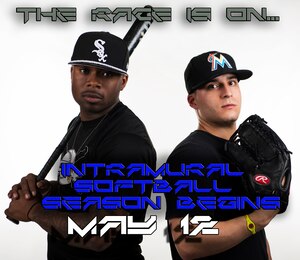 Joint Base Charleston’s Intramural Softball Season is scheduled to begin May 12, 2015. Twelve teams will compete in the 2015 season for the base championship. (U.S. Air Force graphic/Senior Airman George Goslin)