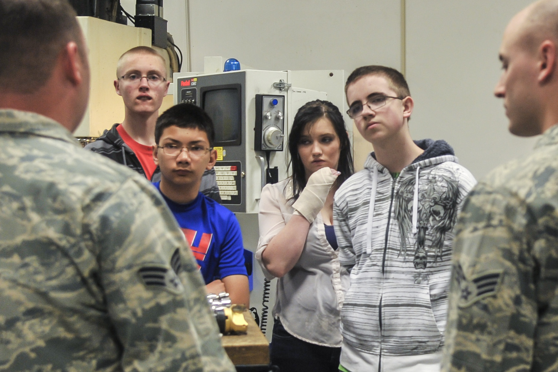 Medical Lake JROTC cadets tour Fairchild > Fairchild Air Force Base