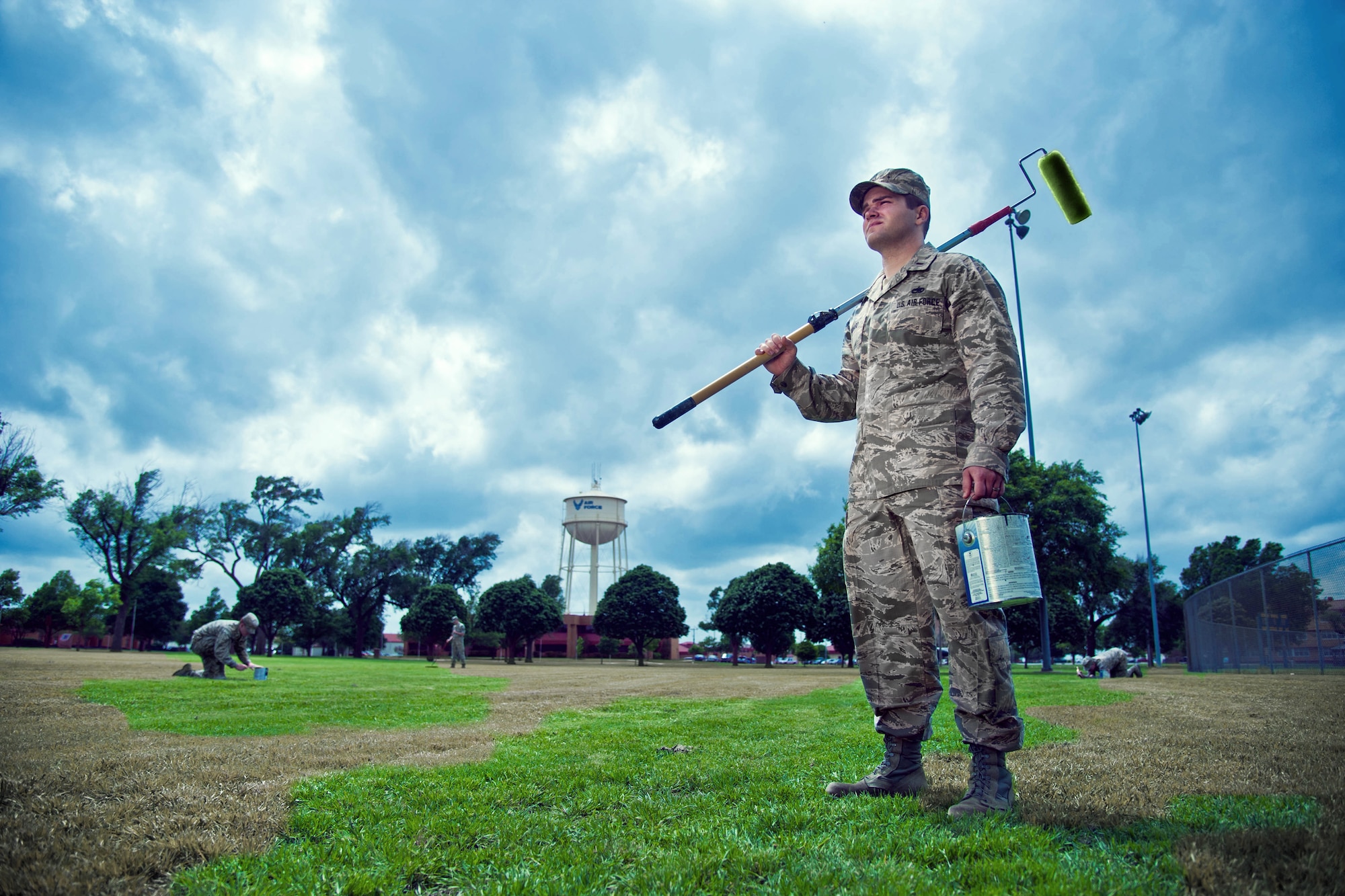 No more are Airmen at Vance “painting the grass green” in preparation for an inspection or visit from higher headquarters. In fact, the 65 Air Education and Training Command inspectors who will visit the base May 11-18 are part of a capstone event called a Unit Effectiveness Inspection during which AETC inspectors will look into Vance’s ability to align mission readiness with inspection readiness. (U.S. Air Force illustration by 2nd Lt. Mikhail Berlin) 