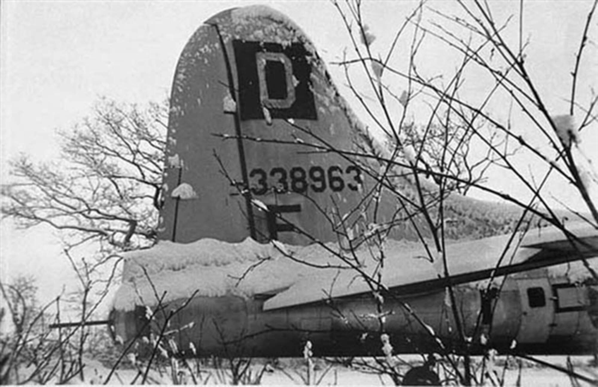 The 100th Bomb Group was engaged in bombing strategic targets such as airfields, bridges, enemy ground defenses, oil installations and submarine and transport facilities. After May 1945 and the end of the war, the group flew six ‘Chowhound’ missions, dropping food parcels to hungry Dutch citizens. (Photo and caption courtesy of The 100th Bomb Group Memorial Museum website)
