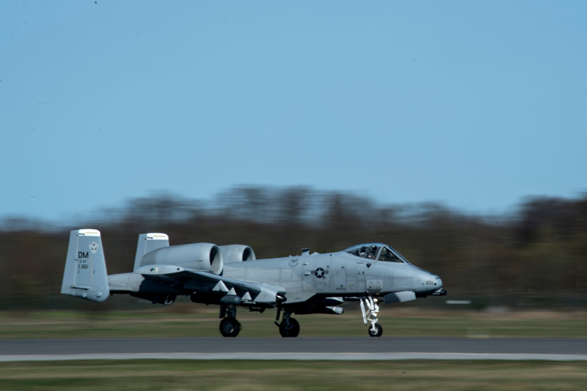 An A-10 Thunderbolt II attack aircraft takes off from Ämari Air Base, Estonia, May 4, 2015. The U.S. is committed to acting collectively with NATO Allies and the international community to address an security challenges. (U.S. Air Force photo by Senior Airman Rusty Frank/Released)