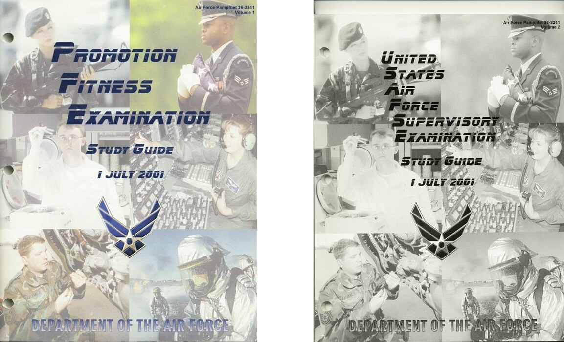 2001 Enlisted Study Guide Covers