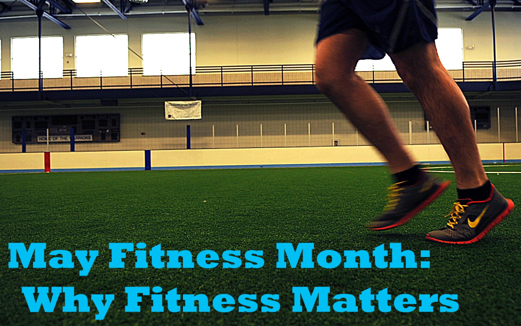 May is observed throughout the Air Force as a time to set and achieve fitness goals to improve personal health and fitness. It is recommended to get at least 150 minutes of moderate intensity aerobic activity each week in order to reduce the risk of premature death, coronary heart disease, stroke, hypertension, type II diabetes and depression. For more information about May Fitness Month activities, contact the Grand Forks Air Force Base Fitness Center at 747-3384 or Denae Grove, 319th Medical Operations Squadron health promotion coordinator, at 747-6112. (U.S. Air Force graphic by Airman 1st Class Bonnie Grantham/Released)