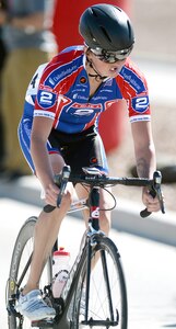 Sgt. 1st Class Katie Kuiper wins the women’s upright bicycle event during the Army Trials for the 2015 Department of Defense Warrior Games March 29 at Fort Bliss in El Paso, Texas.
Photo by E.J. Hersom